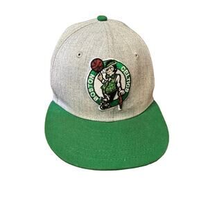 Boston Celtics hat snapback basketball NBA  New Era Gray and green